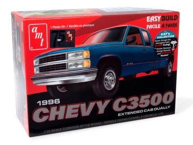 AMT 1409 1996 Chevrolet C-3500 Dually Pickup Easy Build 1/25 Scale Model Kit
