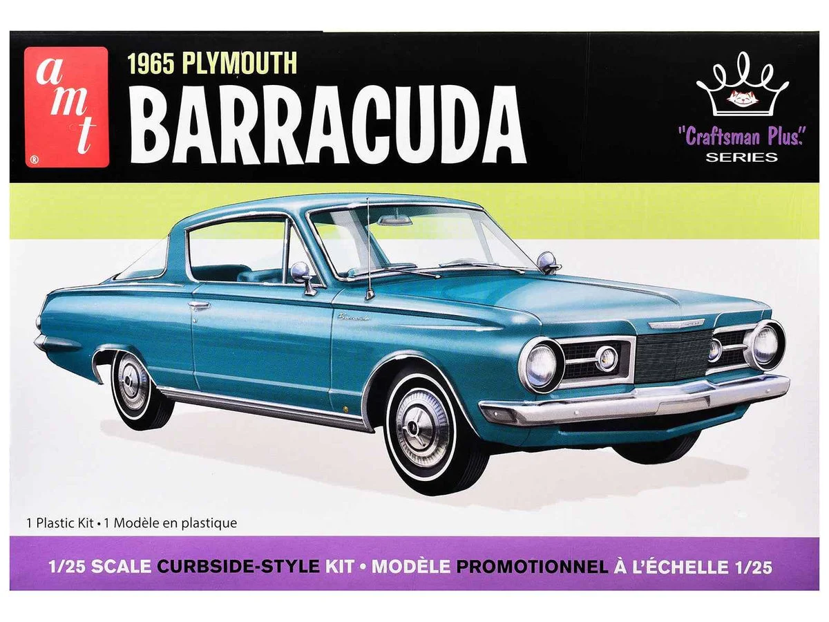 Skill 2 Model Kit 1965 Plymouth Barracuda "Craftsman Plus" Series 1/25 Scale Model by AMT