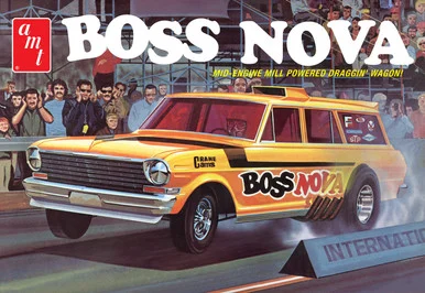 AMT 1441 Boss Nova Funny Car 1/25 Scale Model Kit