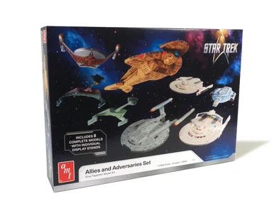 AMT 1443 Star Trek Adversaries & Allies Ship Set 1/2500 Scale Model Kit