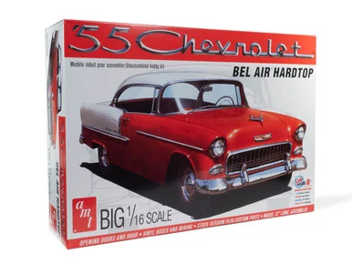 AMT 1452 1955 Chevy Bel Air Hardtop 1/16 Scale Model Kit