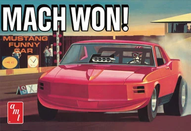 AMT 1455 1970 Ford Mustang Funny Car Mach Won 1/25 Scale Model Kit