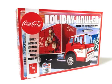 AMT 1459 Ford C-600 City Holiday Delivery Truck Coca-Cola 1/25 Scale Model Kit