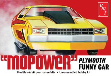 AMT 1473 AMT Mopower Plymouth Funny Car 1/25 Scale Model Kit