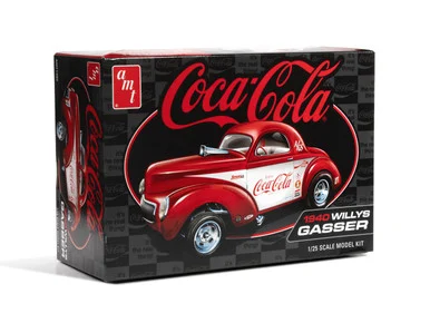 AMT 1492 1940 Willys Coupe - Coke Race Team 1/25 Scale Model Kit