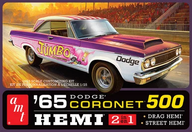 AMT AMT1499 1965 Dodge Coronet 500 Hardtop HEMI 1/25 Scale Model Kit