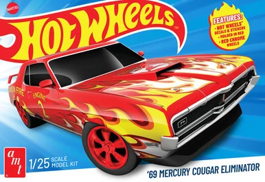 AMT 1527 1969 Mercury Cougar Eliminator Hot Wheels 1/25 Scale Model Kit