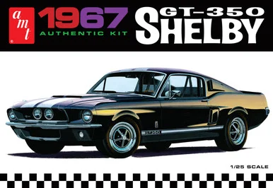 AMT 834 1967 Shelby GT350 Black 1/25 Scale Model Kit