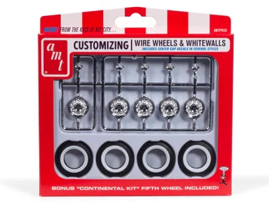 AMT PP033 KH Wire Wheels & Tires 1/25 Scale Parts Pack