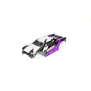 ARRMA ARA-1556 1/10 Clipless Painted Trimmed Body Set with Decals, Purple: VORTEKS 2WD