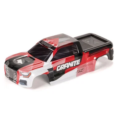 ARRMA ARA1622 GRANITE 4X4 Clipless Painted Decaled Trimmed Body (Red/White)