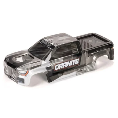 ARRMA ARA1623 GRANITE 4X4 Clipless Painted Decaled Trimmed Body (Gun Metal)