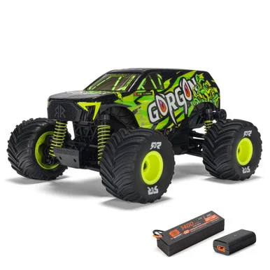 ARRMA ARA2130T1 1/16 GORGON GROM 4X4 RTR Brushed Monster Truck (Battery & Charger Included), Yellow
