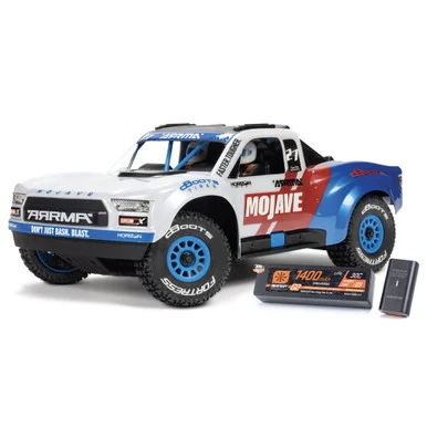 ARRMA ARA2304ST2 1/16 MOJAVE GROM 223S DSC 4X4 RTR Brushless Desert Truck; Battery & Charger Included, White