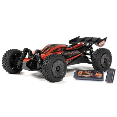 ARRMA ARA2306ST1 1/14 TYPHON GROM 223S DSC 4X4 RTR Brushless Buggy; Battery & Charger Included, Red