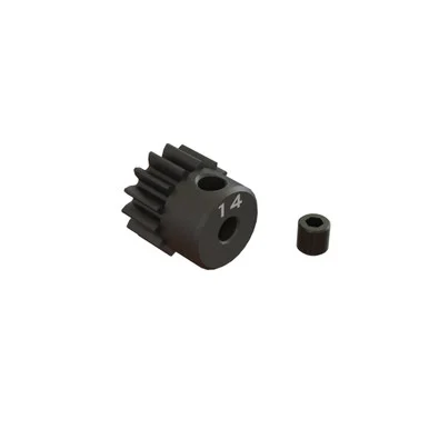 ARRMA ARA311076 14T 0.8Mod 1/8 Bore CNC Steel Pinion Gear