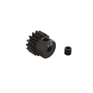 ARRMA ARA311077 15T 0.8Mod 1/8 Bore CNC Steel Pinion Gear