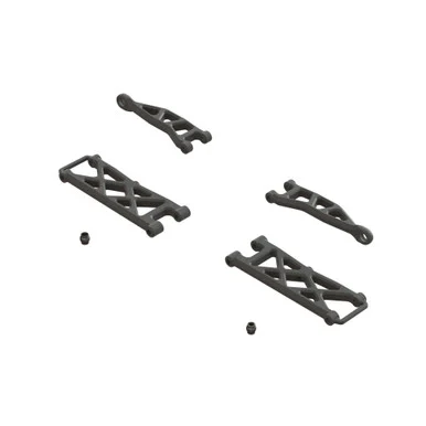 ARRMA ARA330808 Rear Suspension Arm Set A: GROM