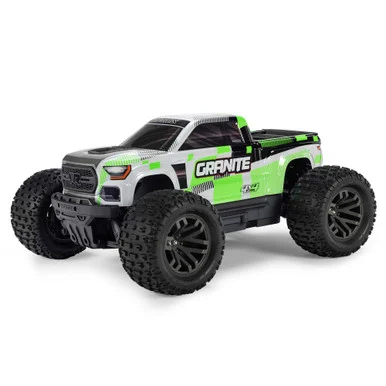 ARRMA ARA4202V4T1 1/10 GRANITE MEGA 4X4 RTR Brushed Monster Truck, Green