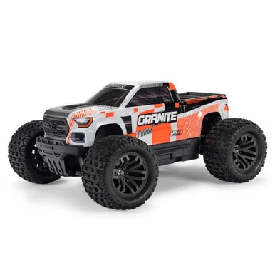 ARRMA ARA4202V4T3 1/10 GRANITE MEGA 4X4 RTR Brushed Monster Truck, Orange