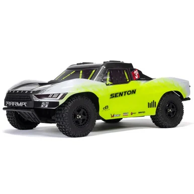 ARRMA ARA4303V4T1 1/10 SENTON 223S DSC 4X4 RTR Brushless Short Course Truck, Yellow