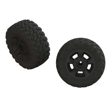 ARRMA ARA550052 DBoots Ragnarok MT Tire Set Glued Black, Pair