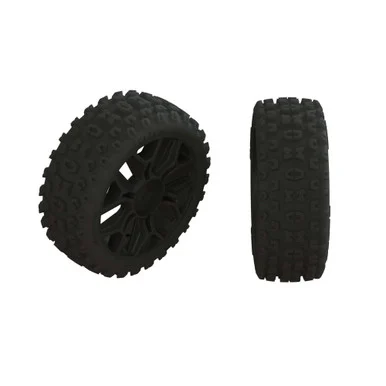 Arrma ARA550088 DBoots 2HO Tire Set Glued Gun Metal, Pair