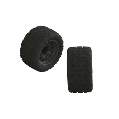 Arrma ARA550091 DBoots Katar MT Pre-Mounted Tire 14mm Hex, Pair