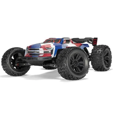 ARRMA ARA8608V6T4 1/8 KRATON 6S V6 4X4 BLX Brushless Speed Monster Truck RTR, Blue/Red
