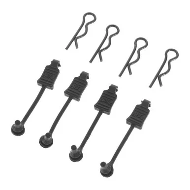 ARRMA ARAC3447 AR390178 Body Clip Retainer 1/8 Scale Black (4)