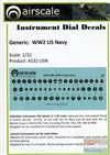 ASCAS32USN 1:32 Airscale Instrument Dial Decals - WW2 US Navy #AS32USN