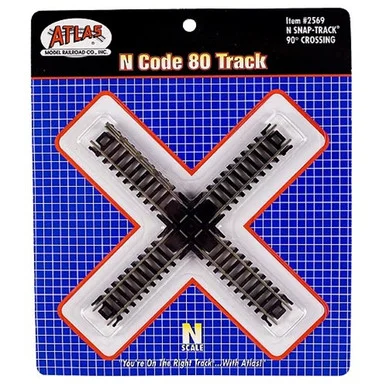 Atlas Model Railroad 2569 N Code 80 90 Degree Crossing