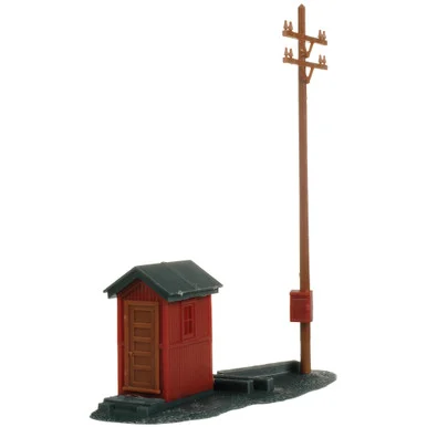 Atlas Model Railroad 705 HO Telephone Shanty & Pole Kit
