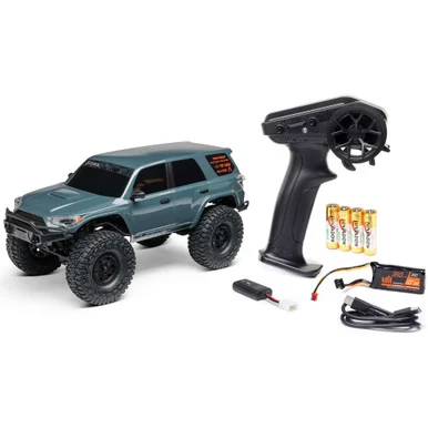 AXIAL AXI-2035T2 1/24 SCX24 Toyota 4Runner 4X4 RTR Brushed Rock Crawler (Battery & Charger Included), Gray