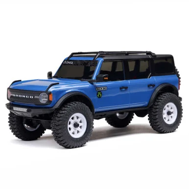 1/30 SCX30 Ford Bronco 4X4 RTR Brushed Rock Crawler, Blue - Axial - AXI