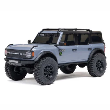 1/30 SCX30 Ford Bronco 4X4 RTR Brushed Rock Crawler, Gray - Axial - AXI