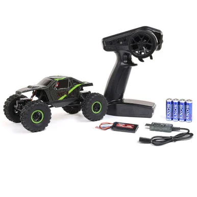 Axial AXI00003T1: AX24 XC-1, 1/24th 4WS Crawler Brushed RTR, Green