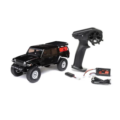 Axial AXI00005V2T5: SCX24 Jeep Gladiator 4WD Rock Crawler RTR, Black