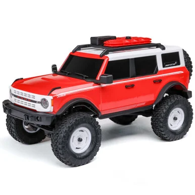 Axial AXI00006V2T6 1/24 SCX24 Ford Bronco Heritage Edition 4X4 RTR Brushed Rock Crawler (Battery & Charger Included), Red