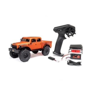 Axial AXI00007T1: SCX24 40's 4 Door Dodge Power Wagon, Orange:1/24 4WD-RTR