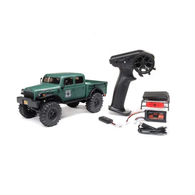 Axial AXI00007T2: SCX24 40's 4 Door Dodge Power Wagon, Green: 1/24 4WD-RTR