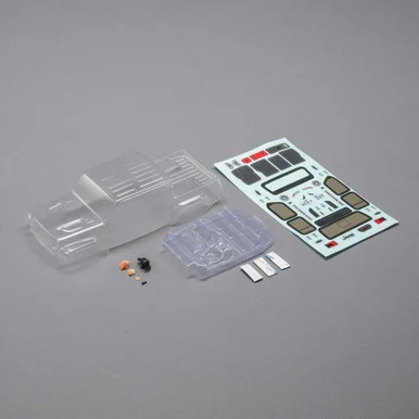 Axial AXI200005: Jeep JT Gladiator Body Set, Clear:SCX24
