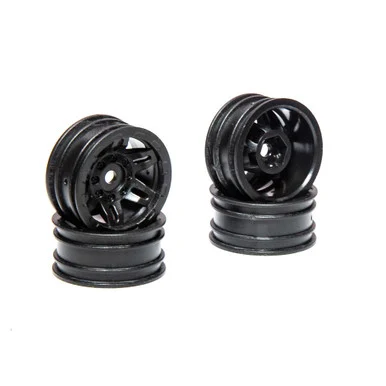 Axial AXI40002: 1.0 Rockster Wheels Black (4pcs): SCX24