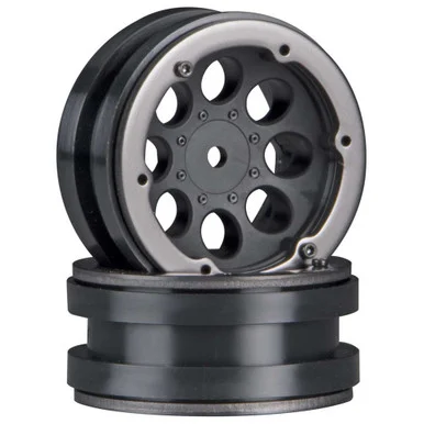 Axial AXIC8087: Hole 1.9 Beadlock Wheel Black (2)