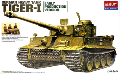 Academy 13264 1/35 Tiger I Early Exterior Type Tank - Academy Models