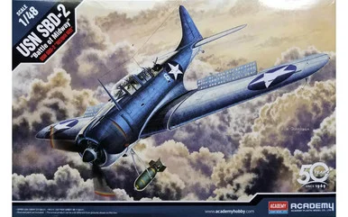 Academy Models 12335 USN SBD-2 Battle of Midway Bomber 1/48 Scale Model Kit