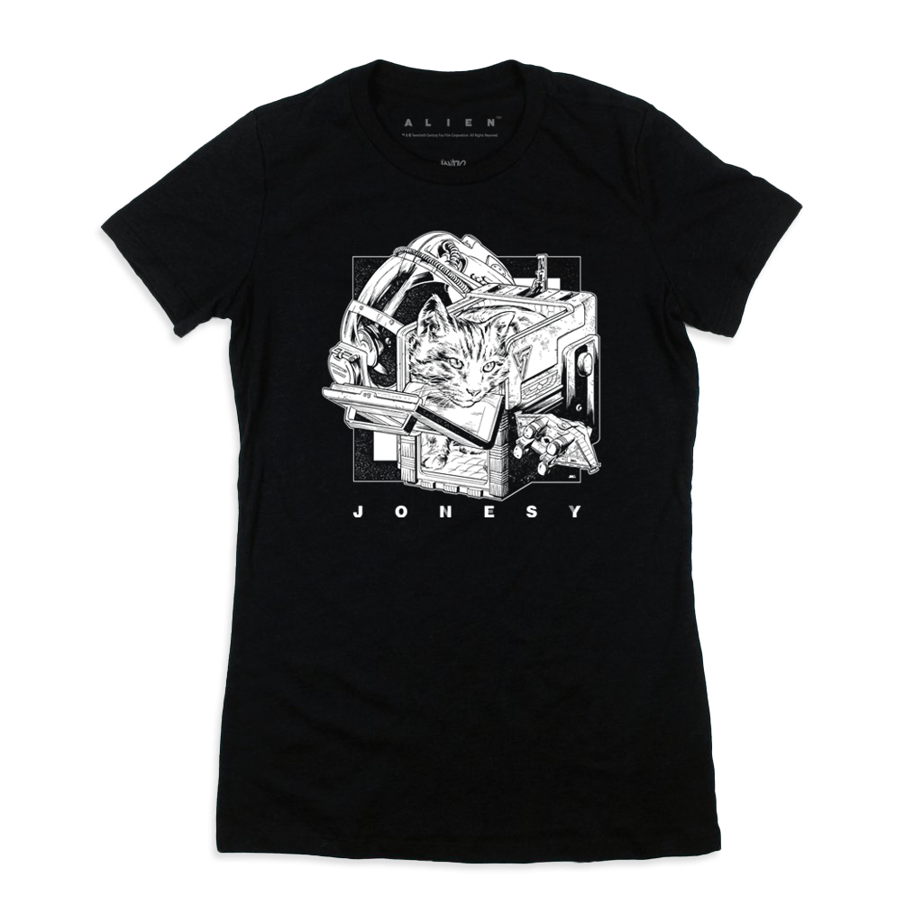 Alien – Jonesy T-Shirt (Black & White)