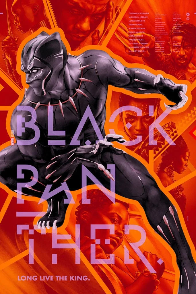 Black Panther Poster - Martin Ansin