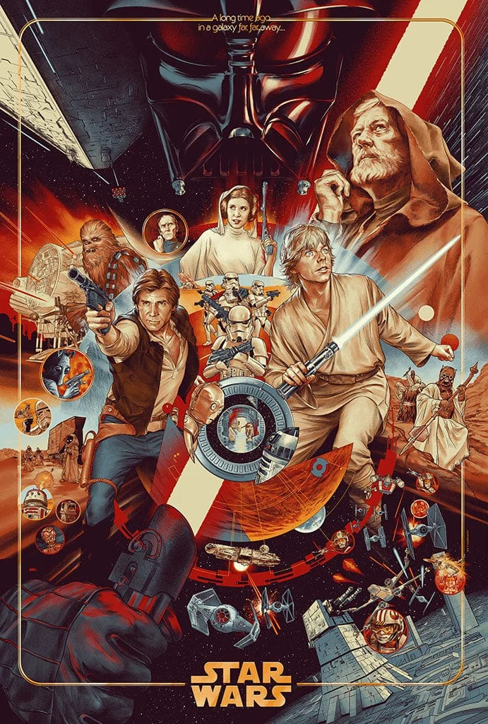 The Ways Of The Force Timed Edition Screenprinted Poster - Martin Ansin