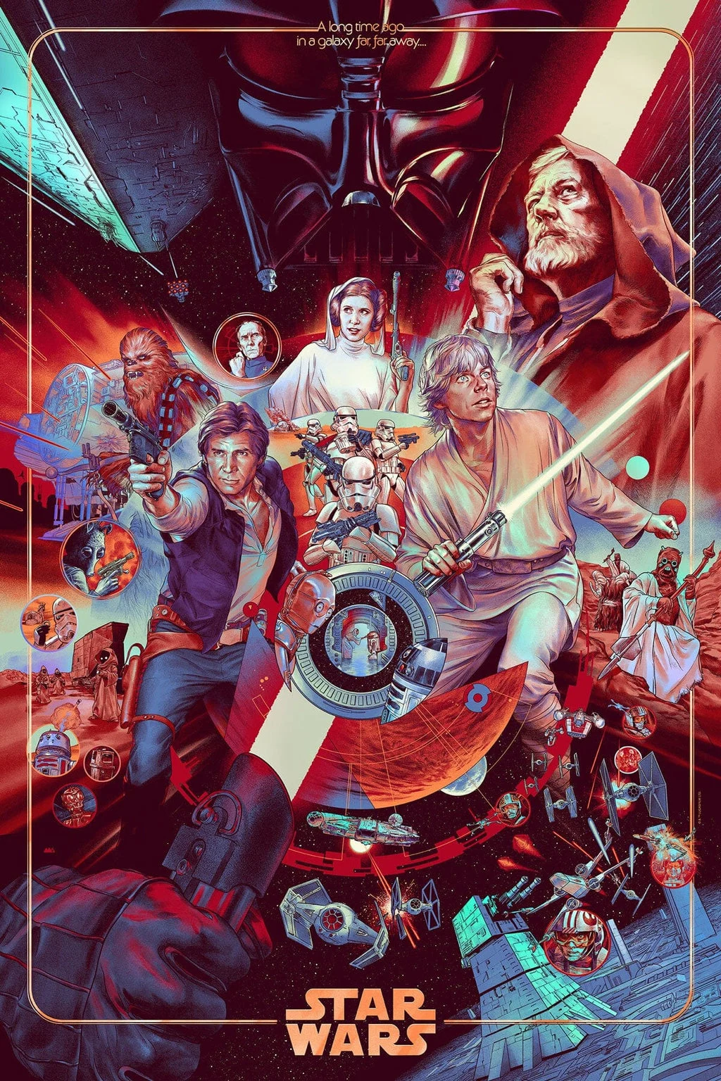 The Ways Of The Force Variant Screenprinted Poster - Martin Ansin